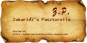 Zakariás Pasztorella névjegykártya